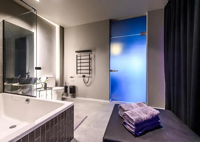 Jacuzzi Cinema Japandi 2 Апартаменты Каунас